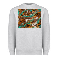 Heather Grey tiger cowhide tumbler Heavyweight Sweatshirt - BarkalooDesign