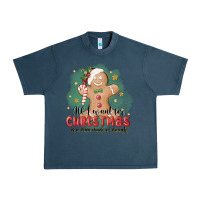 Midnight Navy Christmas dough Urban Heavy Tee - MaliasSmallBusiness