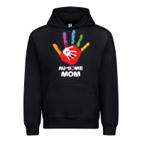 Black LIL Autism Mom Urban Hoodie - CowhideDigitalArt