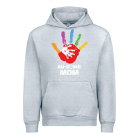 Heather Grey LIL Autism Mom Urban Hoodie - CowhideDigitalArt