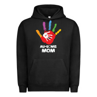 Pigment Black LIL Autism Mom Urban Hoodie - CowhideDigitalArt