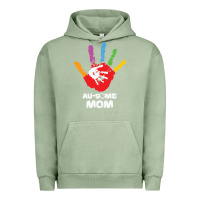 Pigment Oil Green LIL Autism Mom Urban Hoodie - CowhideDigitalArt