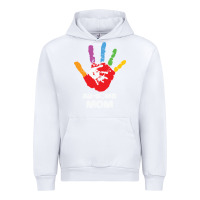 White LIL Autism Mom Urban Hoodie - CowhideDigitalArt