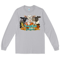 Moon Dust pumpkin season with baby sheeps and goat Long Sleeve Tee - LillyAllenDesigns