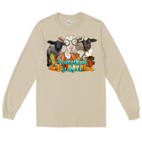 Mushroom pumpkin season with baby sheeps and goat Long Sleeve Tee - LillyAllenDesigns