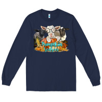 Pumpkin Season With Baby Sheeps And Goat Long Sleeve Tee | Teevron