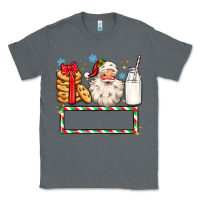 Charcoal Heather christmas santa custom name Classic Tee - MaliasSmallBusiness