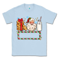 Dusty Blue christmas santa custom name Classic Tee - MaliasSmallBusiness