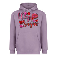 Lavender hey sugar with lips and candies olivia Heavyweight Hoodie - OliviaCreatesArt