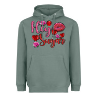 Sage hey sugar with lips and candies olivia Heavyweight Hoodie - OliviaCreatesArt