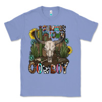 Colony Blue summer down cowboy Classic Tee - CowhideDigitalArt
