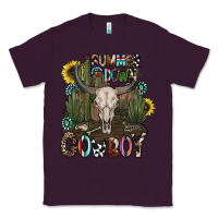 Plum summer down cowboy Classic Tee - CowhideDigitalArt