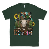 Sports Green summer down cowboy Classic Tee - CowhideDigitalArt