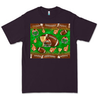 Plum football leopard Premium Tee - NancyCooperArtShop