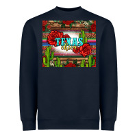 Navy texas chica with roses Heavyweight Sweatshirt - Jasminsmagicworld