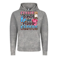 Cloud Rock coffee scrubs and rubber gloves Vintage Hoodie - NancyCooperArtShop
