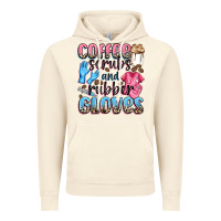 Vintage Artic coffee scrubs and rubber gloves Vintage Hoodie - NancyCooperArtShop