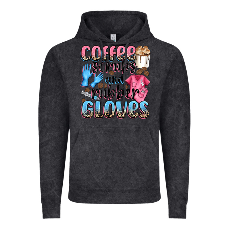 Coffee Scrubs And Rubber Gloves Vintage Hoodie by NancyCooperArtShop | Teevron