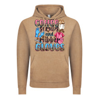 Vintage Coffee coffee scrubs and rubber gloves Vintage Hoodie - NancyCooperArtShop