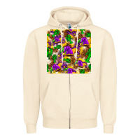 Mardi Gras Jester Had And Crawfish With Leopard Pa Zipper Hoodie | Teevron