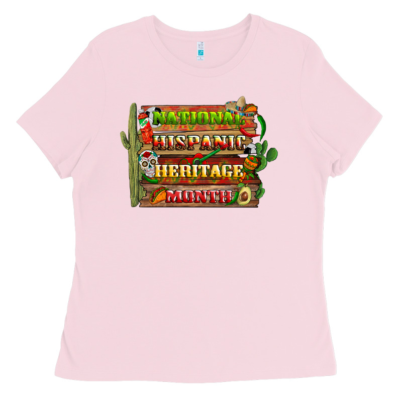 National Hispanic Heritage Month With Background Ladies Tee by BundleAndBundleShop | Teevron