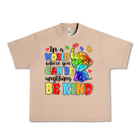 Burro in a world where you can be anything be kind Urban Heavy Tee - MaliasSmallBusiness