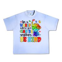 Grape Ice in a world where you can be anything be kind Urban Heavy Tee - MaliasSmallBusiness
