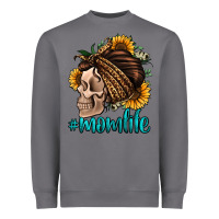 Storm momlife skull with bandana Heavyweight Sweatshirt - Jasminsmagicworld