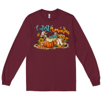 Burgundy Cutest Pumpkin In The Patch Long Sleeve Tee - LillyAllenDesigns