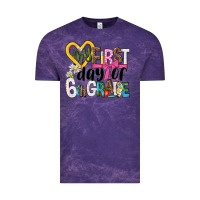 Cloud Purple my first day of 6th grade Vintage Tee - NancyCooperArtShop