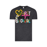 Vintage Black my first day of 6th grade Vintage Tee - NancyCooperArtShop