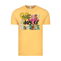Vintage Mustard my first day of 6th grade Vintage Tee - NancyCooperArtShop