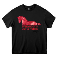 Black Everybody's Got A Horse Neigh Heavy Core Tee - Bettercallsaul