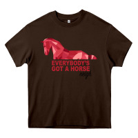 Chocolate Brown Everybody's Got A Horse Neigh Heavy Core Tee - Bettercallsaul