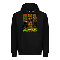 Black Black history afro woman Premium Hoodie - HowdyJamesFarm