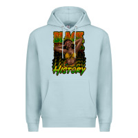Blue Mist Black history afro woman Premium Hoodie - HowdyJamesFarm
