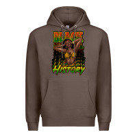 Coffee Black history afro woman Premium Hoodie - HowdyJamesFarm