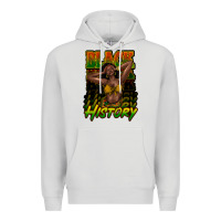 Dove Grey Black history afro woman Premium Hoodie - HowdyJamesFarm