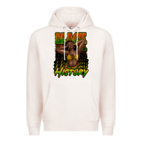 Pale Pink Black history afro woman Premium Hoodie - HowdyJamesFarm