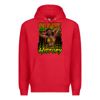 Red Black history afro woman Premium Hoodie - HowdyJamesFarm