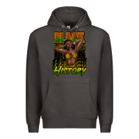 Smoke Black history afro woman Premium Hoodie - HowdyJamesFarm