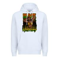 White Black history afro woman Premium Hoodie - HowdyJamesFarm