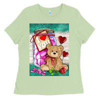 Matcha candy jar with bear  air Ladies Tee - AdoDesignShop