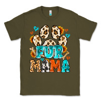 Army Green fur mama Classic Tee - MaliasSmallBusiness