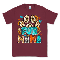 Burgundy fur mama Classic Tee - MaliasSmallBusiness