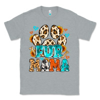 Heather Grey fur mama Classic Tee - MaliasSmallBusiness