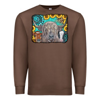 Chestnut Cows Glitter Turquoise Leopard Sunflowers Premium Sweatshirt - CowCowDesign