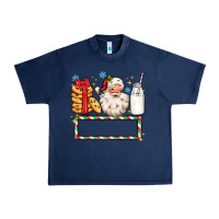 Navy christmas santa custom name Urban Heavy Tee - MaliasSmallBusiness