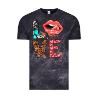 Cloud Black valentines love Vintage Tee - JahusDesignShop