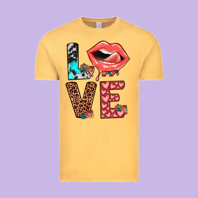 Valentines Love Vintage Tee Designed By Jahusdesignshop